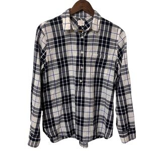J Crew Classic Fit 100% Cotton Top Womens Size Small Button Up Shirt